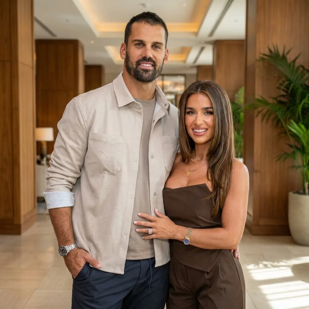 Singer Jessie James Decker and former NFL player Eric Decker smiling together.