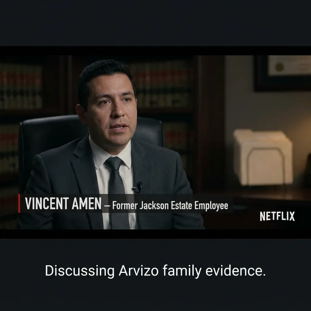 Vincent Amen documentary interview discussing Arvizo family evidence as a former Jackson Estate employee