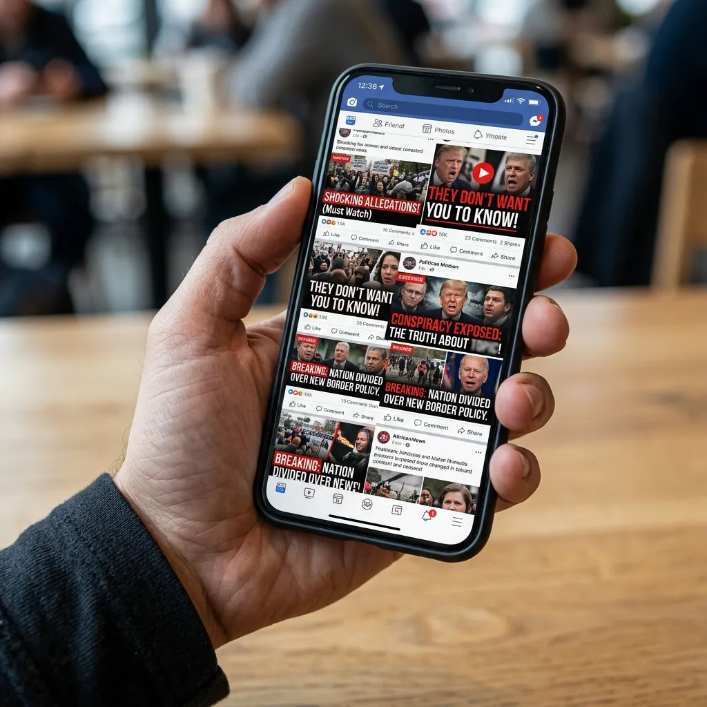 Social media algorithms that contribute to radicalizing parents and spreading political misinformation.