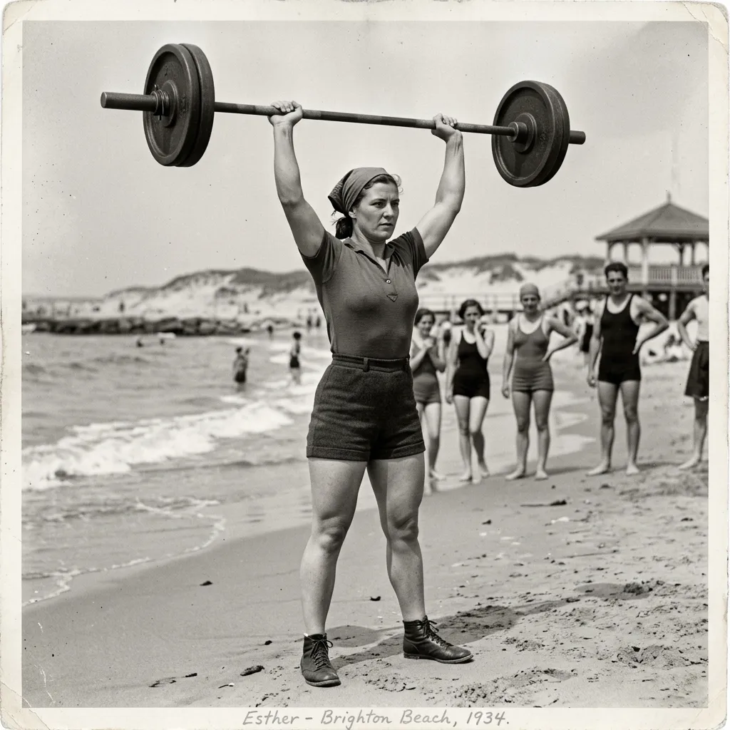 A diverse group of six smiling women in athletic wear high-fiving together in a circle inside a weightlifting gym. Banners in the background read 'Empower & Lift: Sisterhood of Strength' and 'Stronger Together'