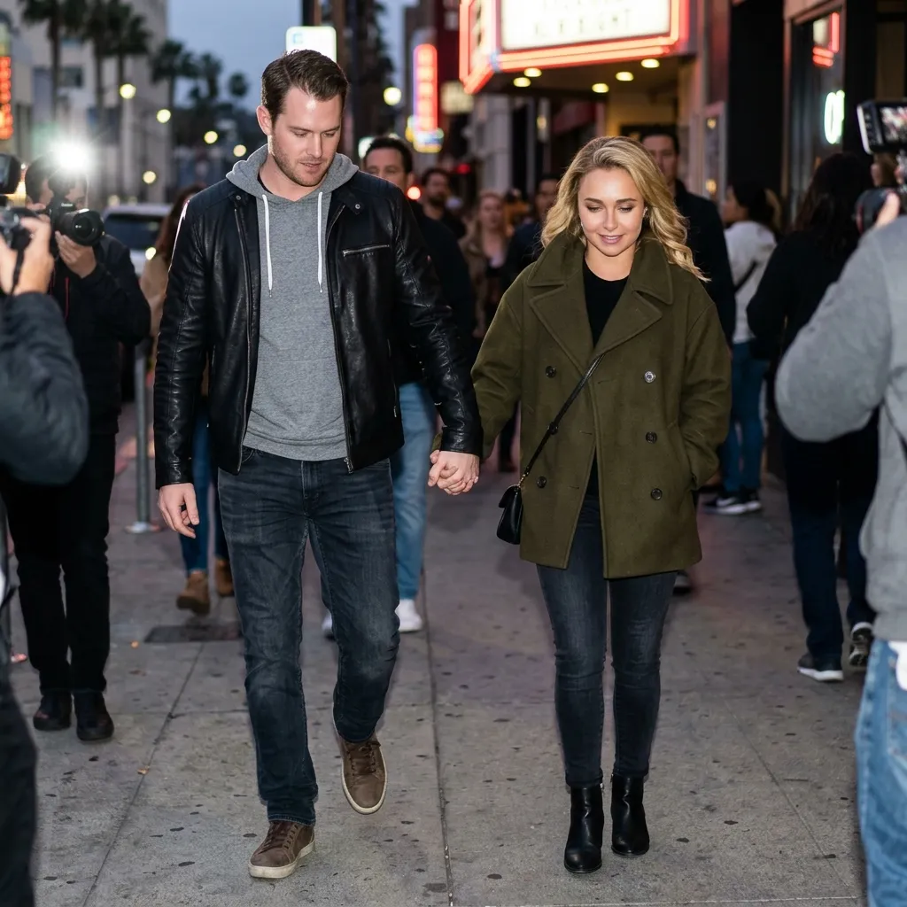 Brian Hickerson and Hayden Panettiere walking closely together and holding hands during a past public appearance in Los Angeles
