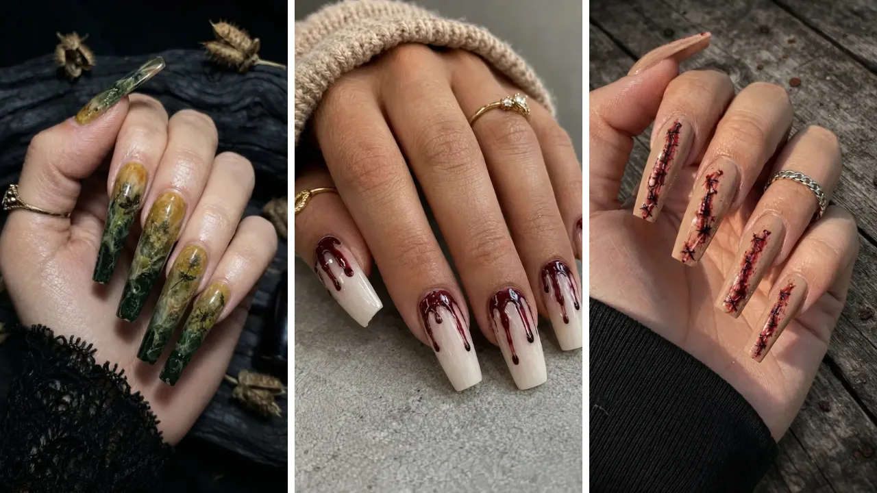 15 Halloween Nail Designs For Every Level Of Spooky Drama