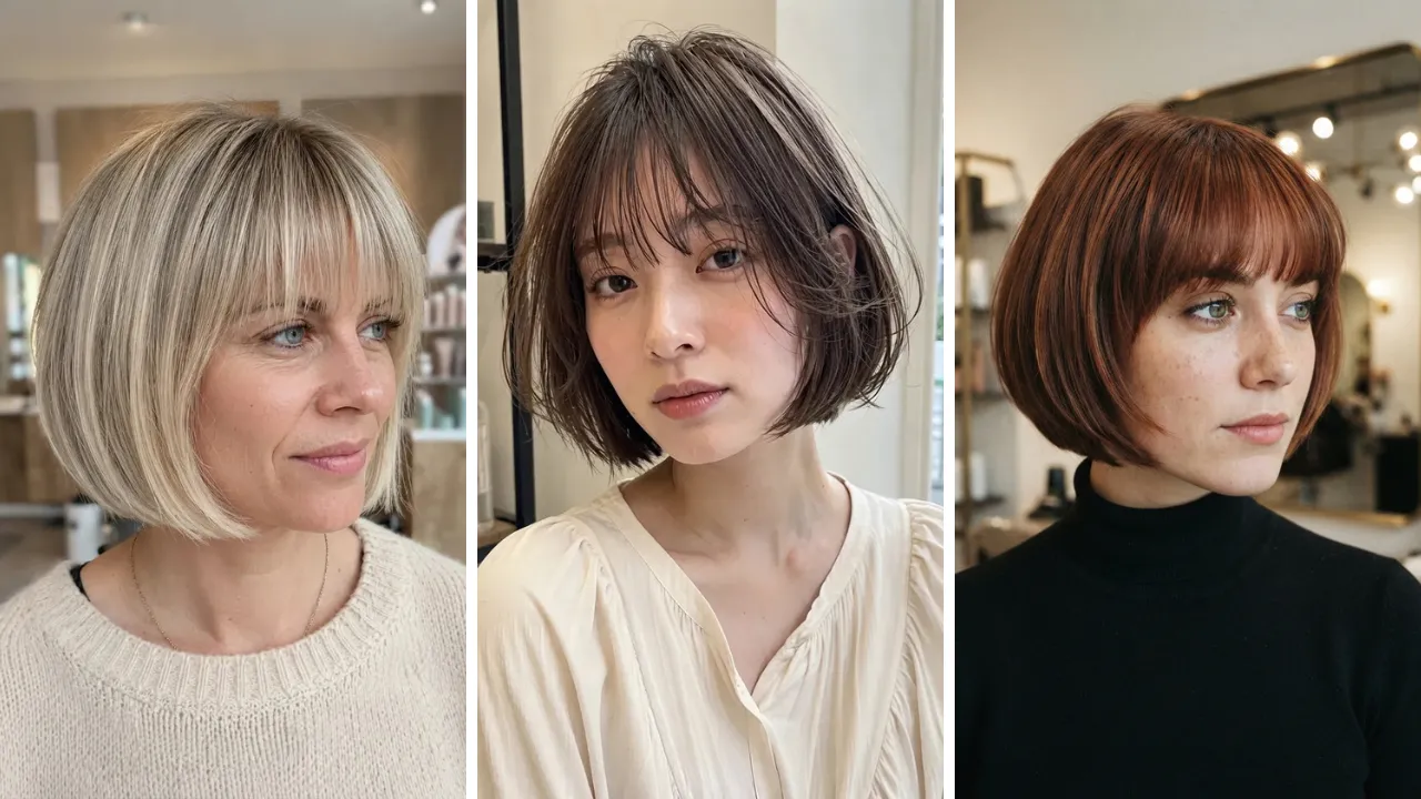 Chin-Length Bob Hairstyles With Bangs So Good, You’ll Book the Chop Immediately